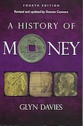 Cover of the book on monetary history by Glyn Davies.